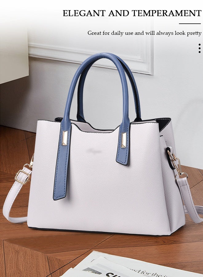 DUNISO حقيبة توت أنيقة للنساء مع سعة كبيرة حقيبة كتف من الجلد الصناعي حقيبة مصممة للنساء حقيبة كروس بودي مع حزام قابل للفصل للنساء - Image 4