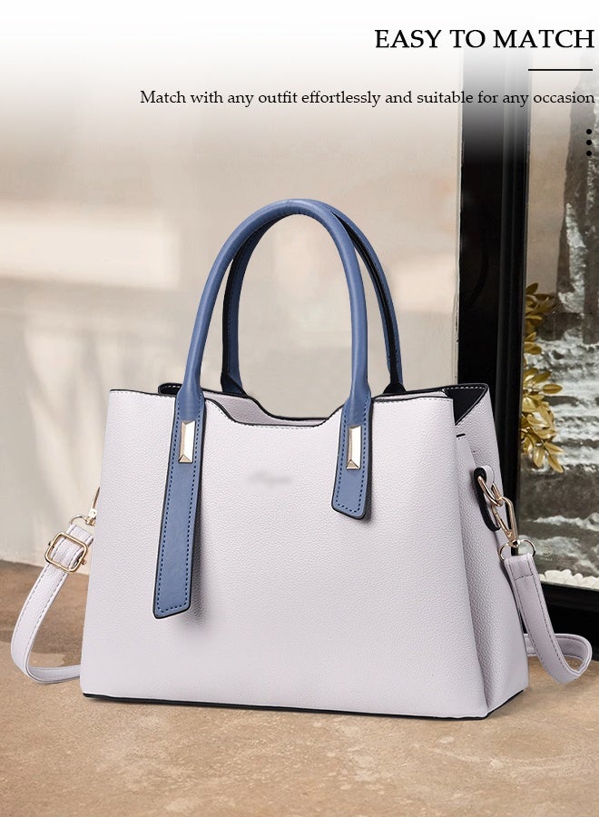 DUNISO حقيبة توت أنيقة للنساء مع سعة كبيرة حقيبة كتف من الجلد الصناعي حقيبة مصممة للنساء حقيبة كروس بودي مع حزام قابل للفصل للنساء - Image 5