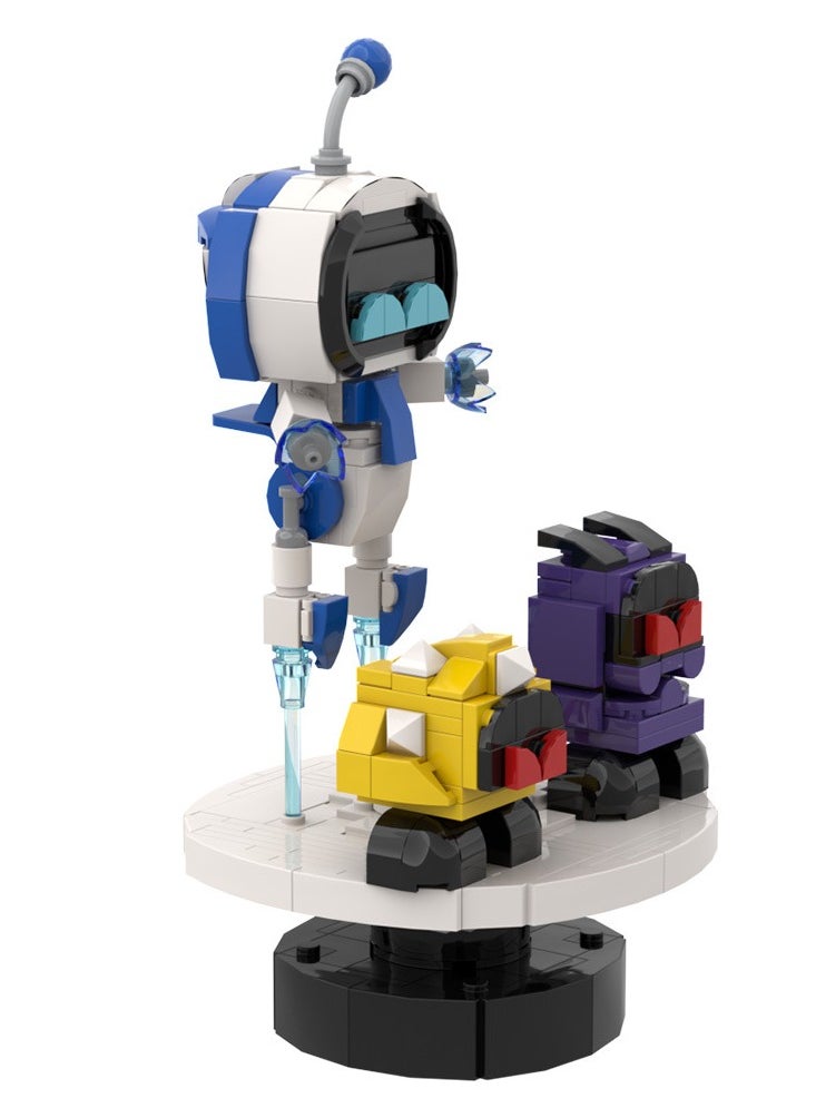 Children's Educational Building Block Toys Astro Bot Scene Edition Building Blocks Small Particles  - Image 2