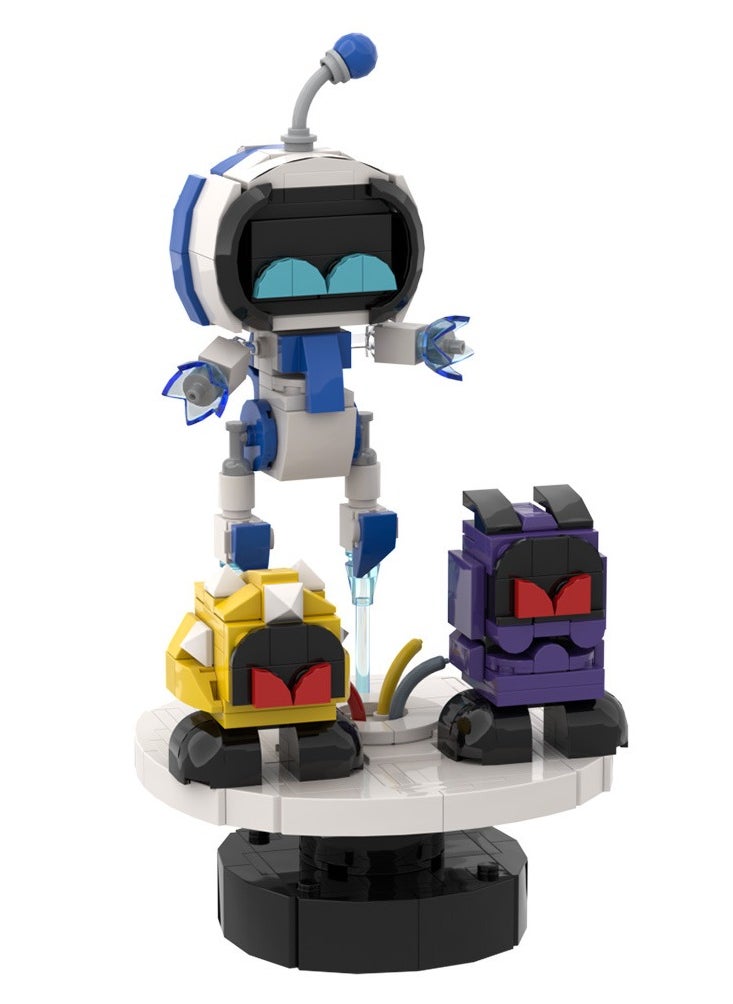 Children's Educational Building Block Toys Astro Bot Scene Edition Building Blocks Small Particles  - Image 3