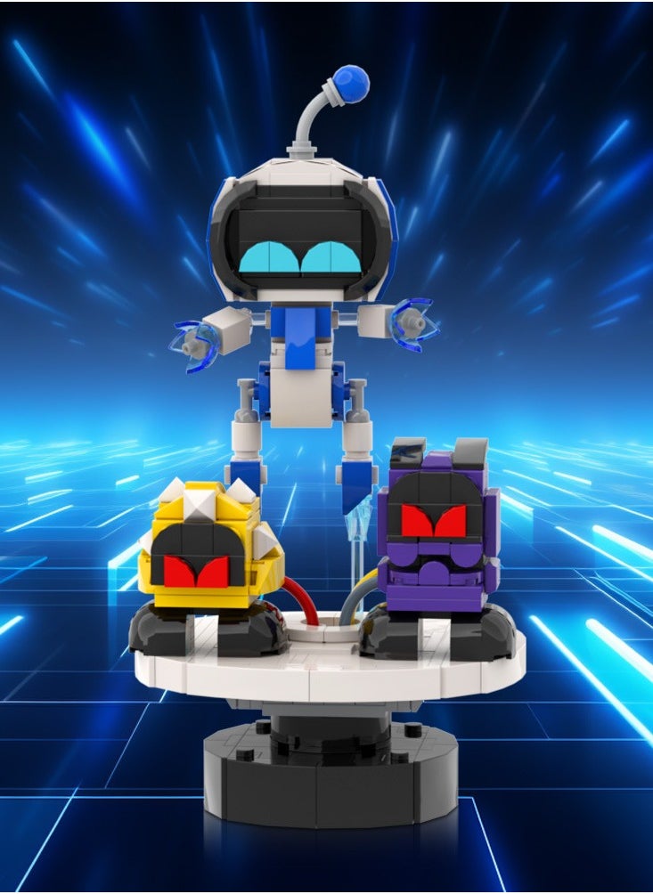 Children's Educational Building Block Toys Astro Bot Scene Edition Building Blocks Small Particles  - Image 1