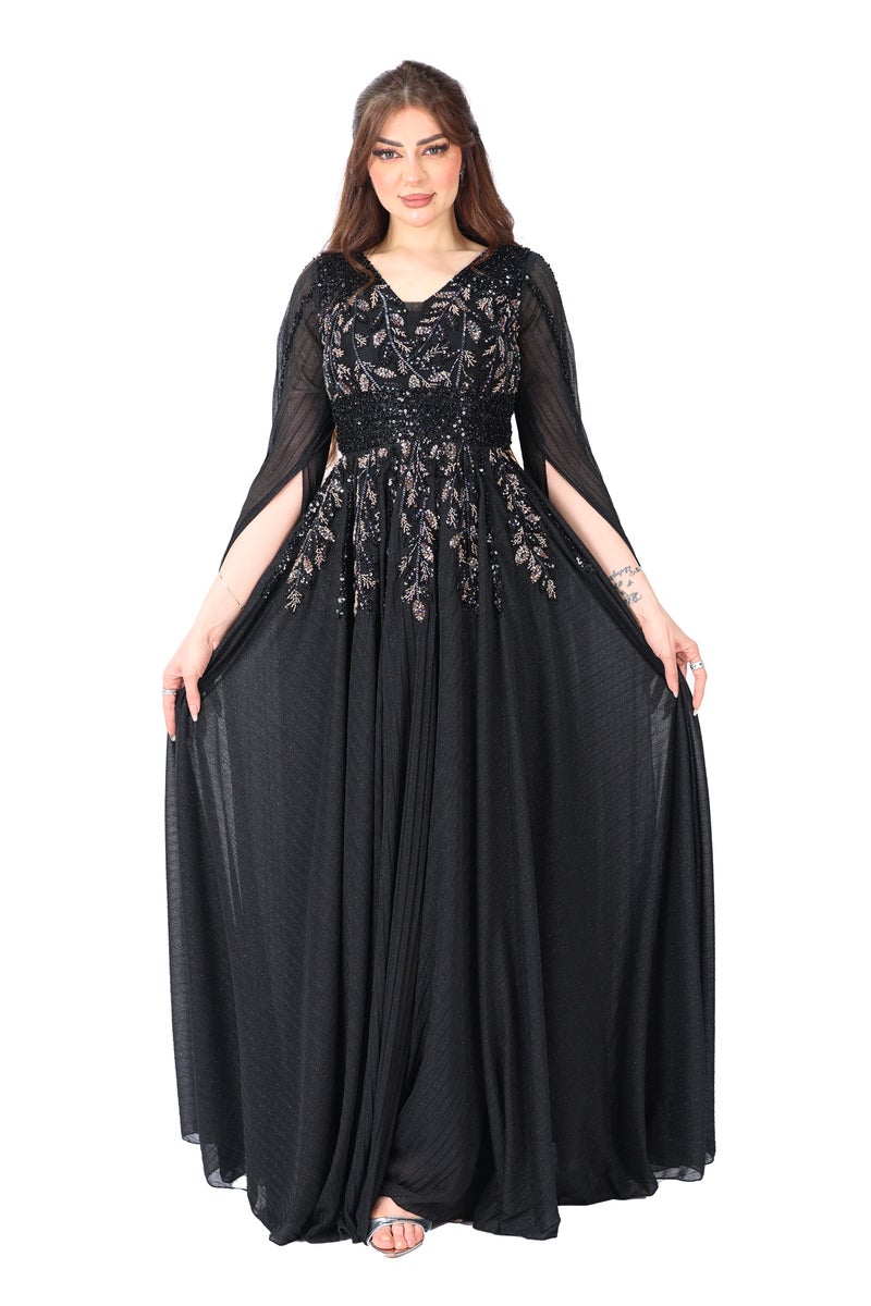 المصمم الحديث فستان حفلات عصري  يضيف لمسة فخامة لا تقاوم مثالي لكل من تدور على فستان مناسبات فخم التفاصيل الدقيقة والتطريز المتقن يعكس ذوقك العالي ويضمن لك إطلالة ملكية تجذب الأنظار في كل خطوةخلي إطلالتك تحكي عنك واختاري فستانك بعناية لأنك تستأهلين الأفضل - Image 1