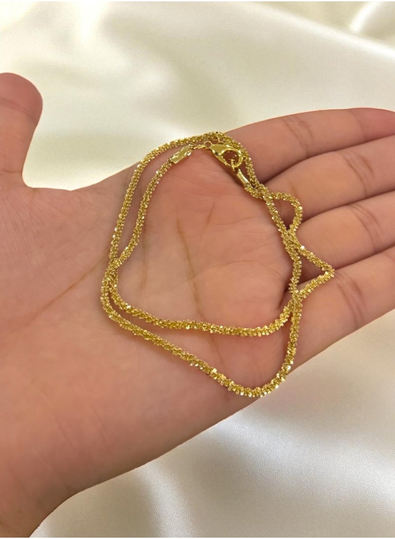 Casual collection Elegant Gold Plated Sparkling Necklace For Women - Image 2