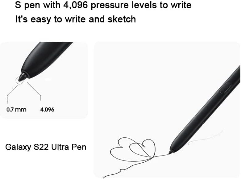 Befzygwk Galaxy S22 Stylus Pen Replacement for Samsung Galaxy S22 Ultra 5G Touch Stylus Pen, S22 S Pen Without Bluetooth Replacement + Tips/Nibs (White) - Image 2