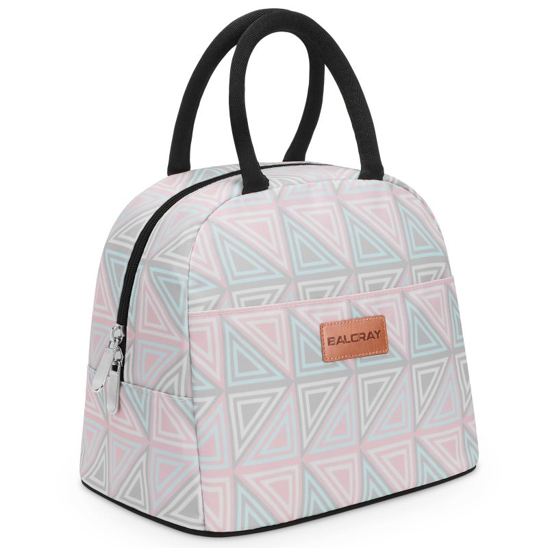 BALORAY Lunch Bag for Women Men Insulated Lunch Box for Adult Reusable Lunch Tote Bag for Work Picnic or Travel Triangle M