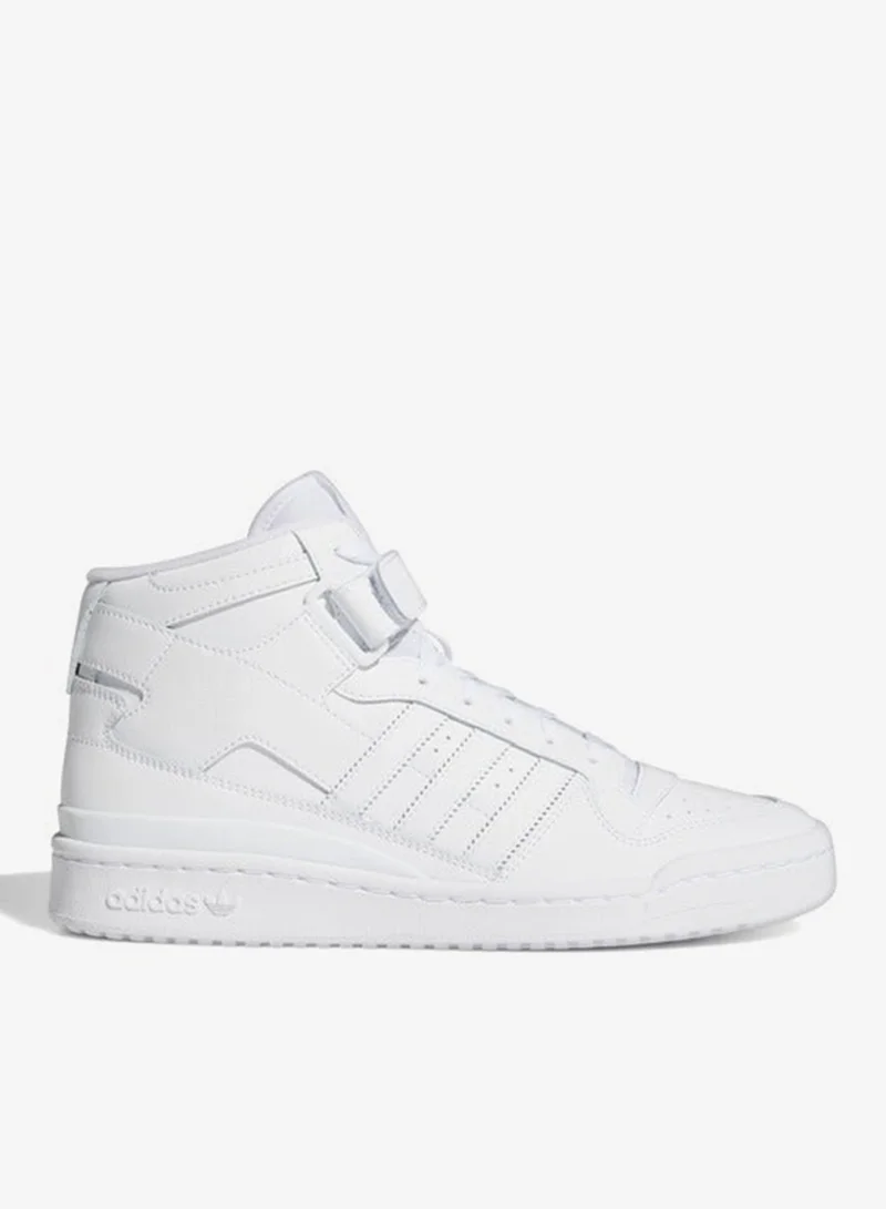 adidas أحذية فوروم ميد آر تي بيسك للأطفال أوريجينالز بيضاء