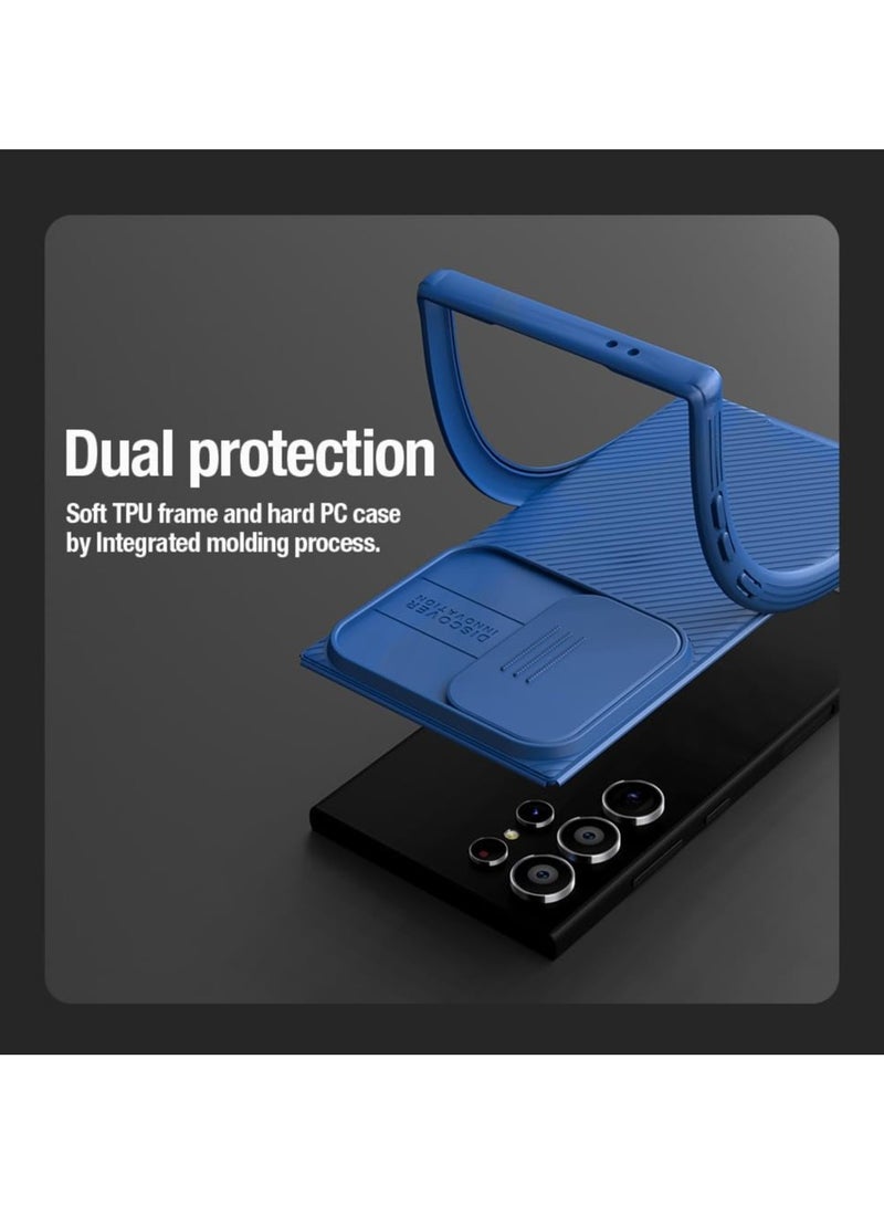NILLKIN CamShield Pro Case for Samsung Galaxy S24 Ultra (6.8-Inch) – Slim Protective Cover with Sliding Camera Shield, Precision Fit, and Durable Design (Elegant Blue) - Image 4