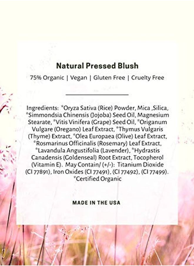 Mom's Secret 100% Natural Blush, Organic, Vegan, Gluten Free, Natural Pressed Blush, Cruelty Free, Made In The Usa, 0.18 Oz (Petal)  - Image 5