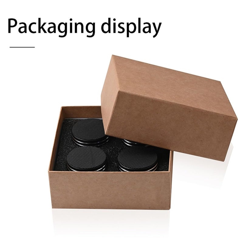 4pcs HiFi Stand Feet Pad Audiophile Round Spring Damping Pad HiFi Feet Audio Amplifier Shock Absorber Feet Pad Stand Speaker(Black) - Image 3