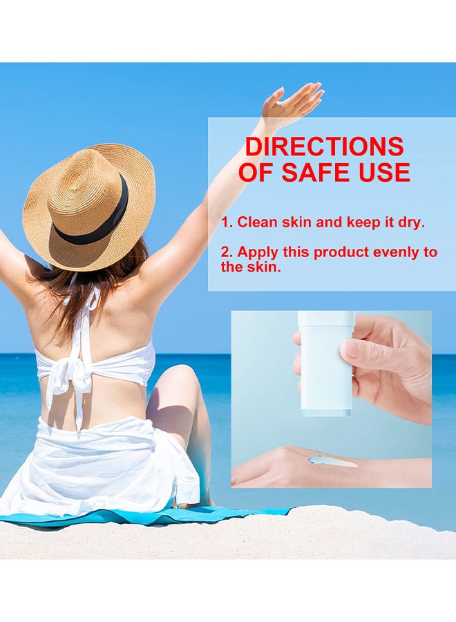 OUHOE Cotton Soft Sun Stick SPF50+ PA++++, Lightweight Sunscreen Stick For Face, 20G - Image 4