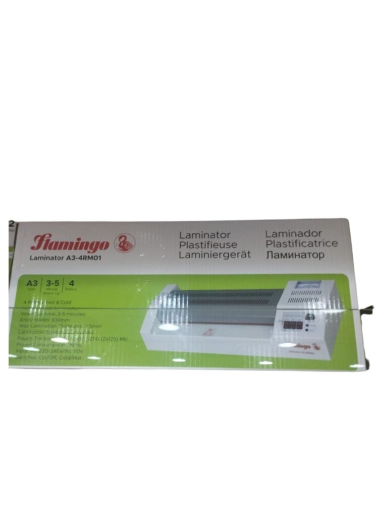 Flamingo A3 Laminating Machine Assorted Color - Image 1