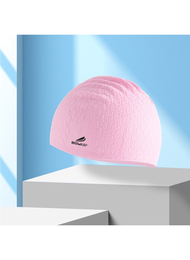Bumblebee قبعة سباحة للأطفال، سيليكون غير محدد الجنس عالي المرونة مقاومة للماء للسباحة الاحترافية للأولاد والبنات - Image 2