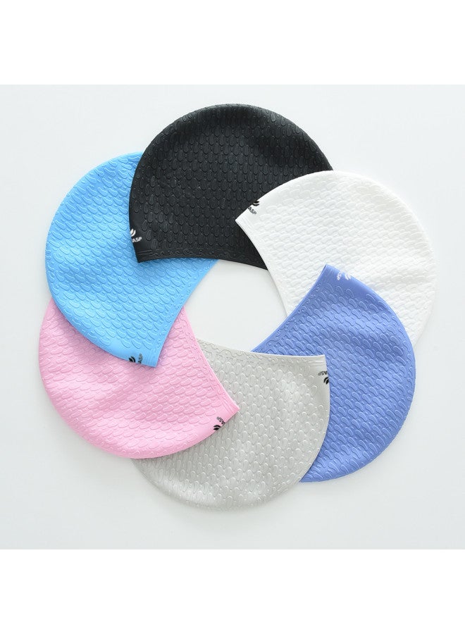 Bumblebee قبعة سباحة للأطفال، سيليكون غير محدد الجنس عالي المرونة مقاومة للماء للسباحة الاحترافية للأولاد والبنات - Image 4