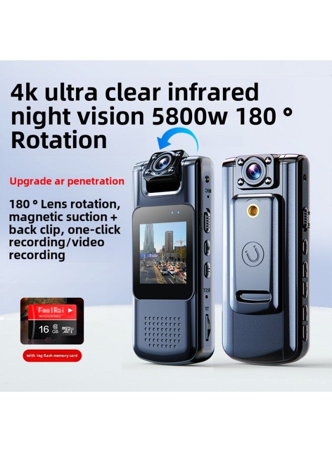 Generic Recorder Recording Pen With Video Recording DV Recording Function All-in-one Machine Law Enforcement Video Pen HD Anti-shake Sports Camera-Body Color:4k Ultra-clear Night Vision  15h Battery Life  - Image 1