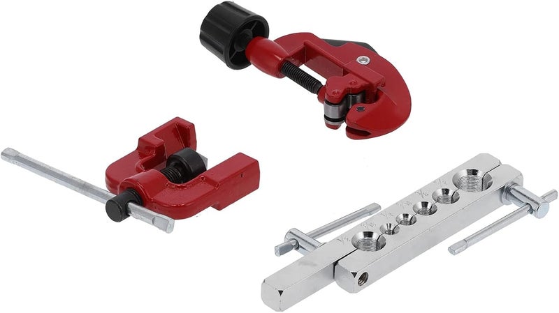 UPTODATETOOLS 6PCS Flaring Tool Kit Sturdy Hand Tool Durable Practical Mutifuctional for Shipbuilding Metallurgical for Power for Petrochemical for Refrigeration - Image 2