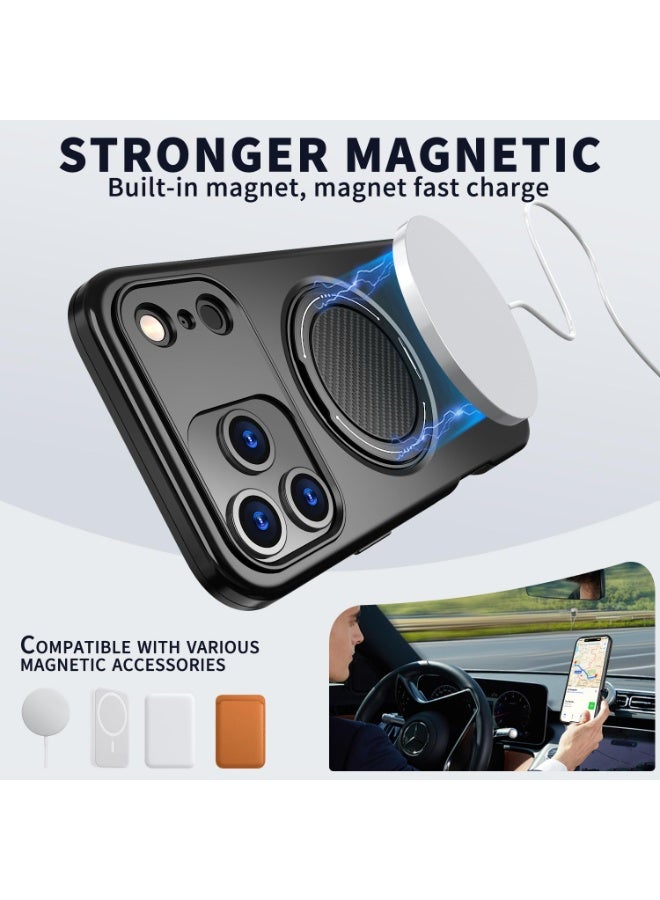 general Case for iPhone17 ProMax, MagSafe Compatible, 360° Rotating Support, Military Shockproof Protection - Image 2