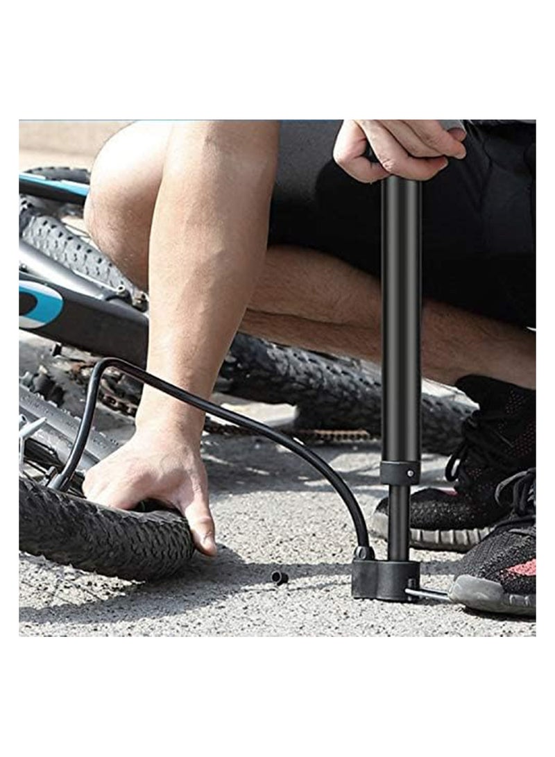 Generic Bike Pump, Portable 120 PSI Aluminum Alloy Bicycle Floor Air Pump Suitable Presta and Shrader Valve  - Image 4