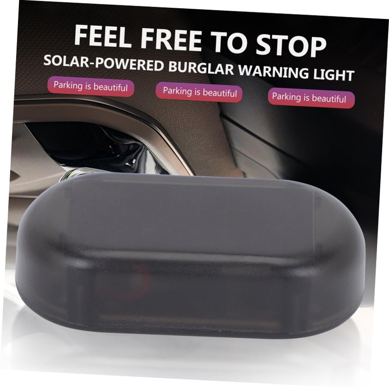 4 Pack Solar Powered LED Car Interior Lights Rechargeable Warning Security Lights - Image 5