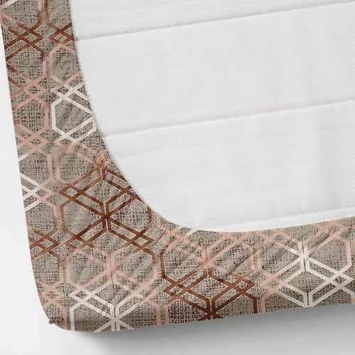 Furnofy 140 GSM Elastic Fitted King Size Double Bedsheet (78x 72 inches with 6" to 8" Pocket Size) with 2 Pillow Covers (18x 27 inches) - All Around Abstract Print- Multicolors - Image 3