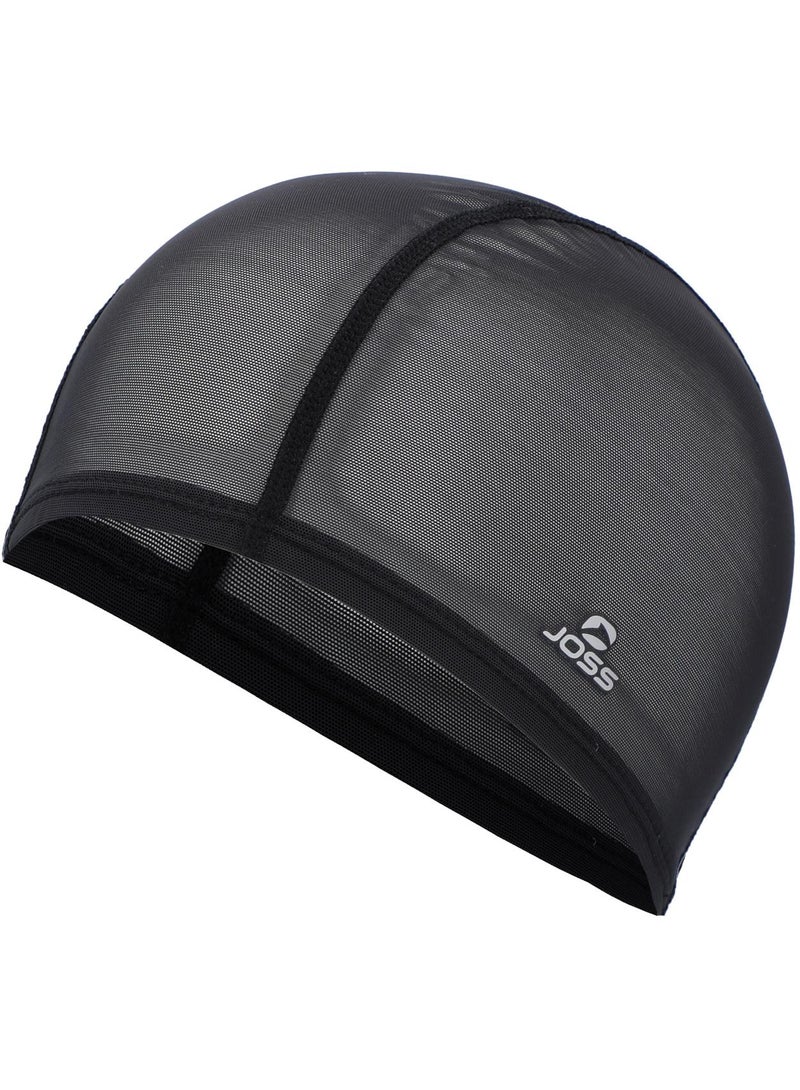 Black Knitted Swimming Hat  One Size, Comfortable Fit, Ideal For Pool & Open Water, Stylish Design, Warmth And Protection For Cold Weather