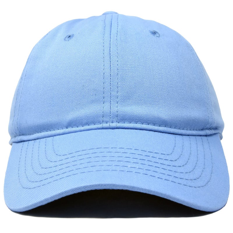 DALIX Womens Hat Lightweight 100% Cotton Cap in Light Blue
