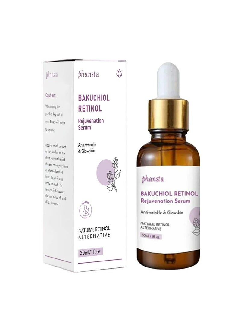 PHANSTA Bakuchiol Retinol Rejuvenation Serum Repairs Dull Skin and Firms Skin - Image 1