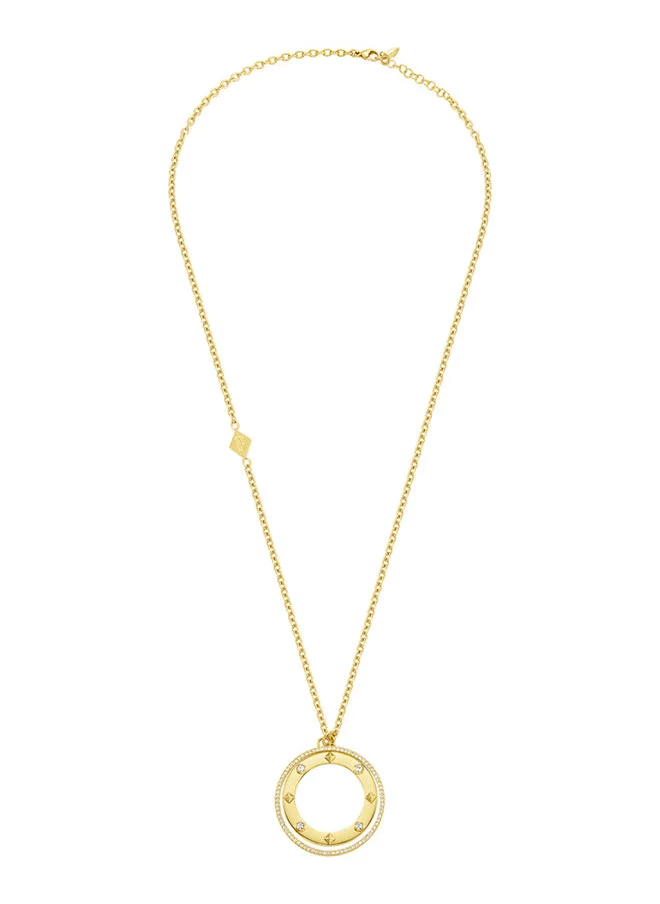 بوليس POLICE - Necklace For Women Gold Plating With Crystals - PEJLN0001606