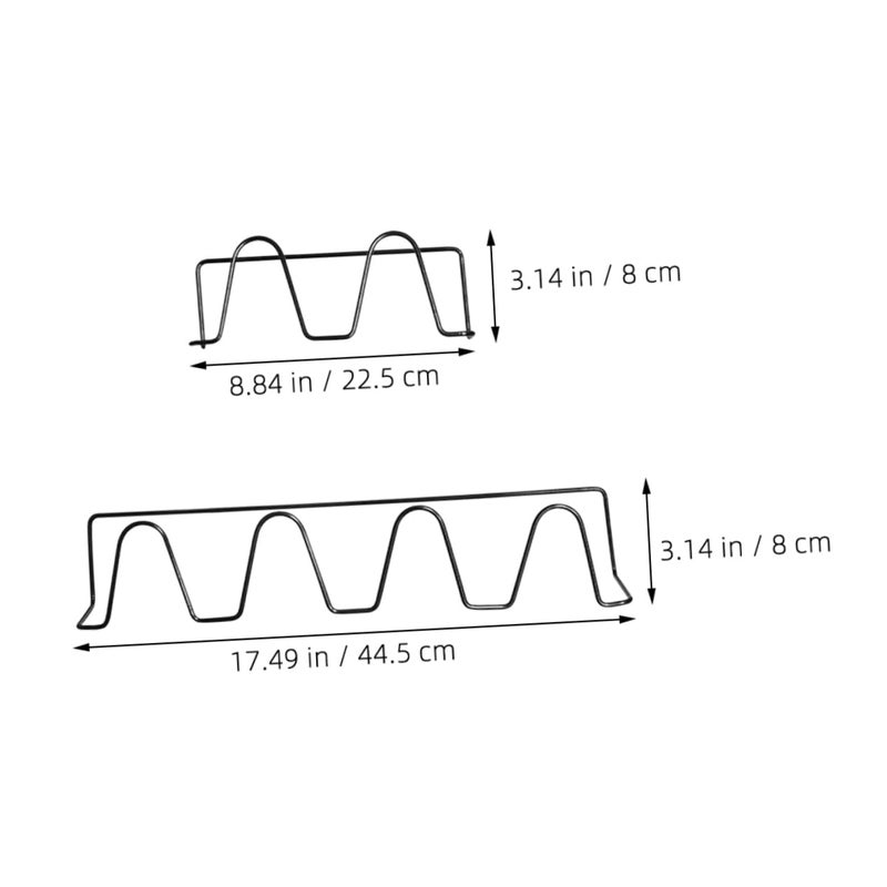 Wall Mounted Shoe Rack 2 Pack Adhesive No Drill Slipper Holder For Bathroom Hallway Space Saving Storage Organizer White - Image 3