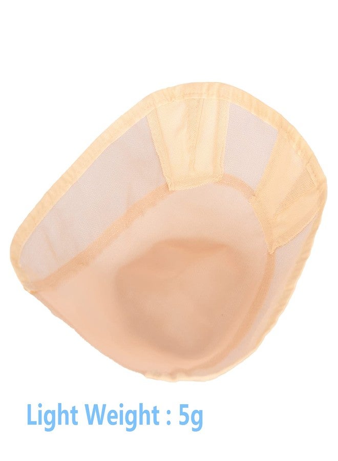 Askuang Toupee Cap Mono Top Lace Bases with Thin Skin Breathable Wig Cap for Making Wigs Skin Color DIY Base Foundation for Hair Topper Crown Extension 8.2 Inch - Image 2