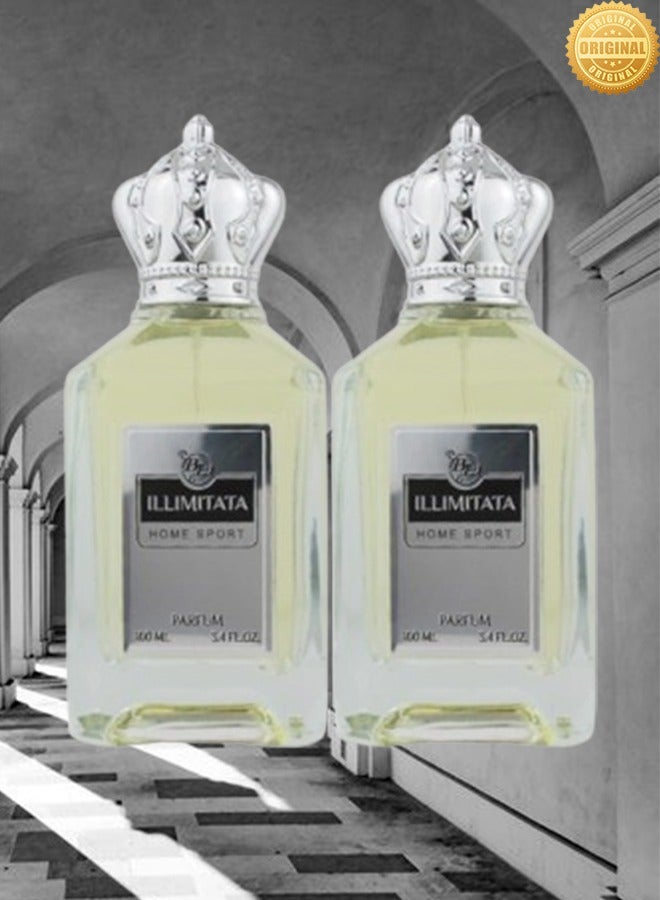 BL 2 Pieces Bl Illimitata Home Sport Perfume 100ml EDP - Image 1