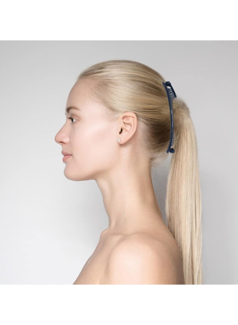 Goolsky اختيار 1 - 3 قطع مشط موز، مشابك شعر للفتيات والنساء، مشبك ذيل سمكة بشكل عتيق لذيل الحصان للشعر الطويل والكثيف، 3 قطع - Image 4