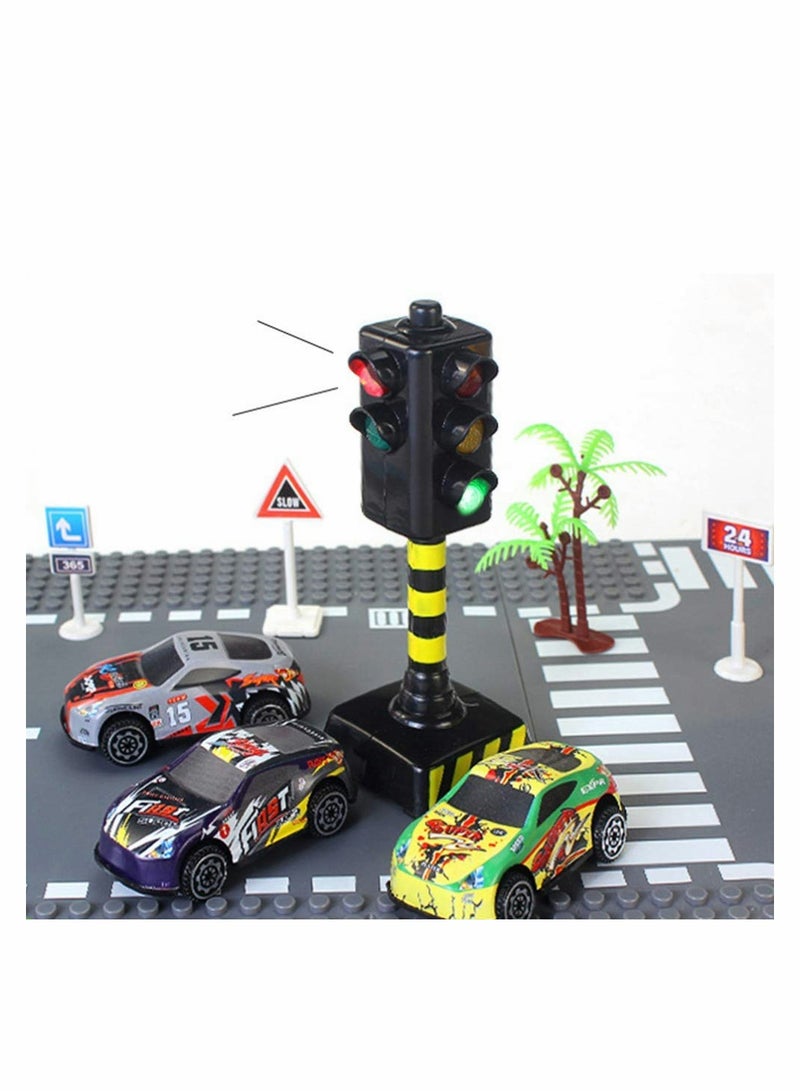 SYOSI Traffic Light Toy, Mini Traffic Signal Light Model Toy Child Educational Toy, Pack of 2 - Image 2