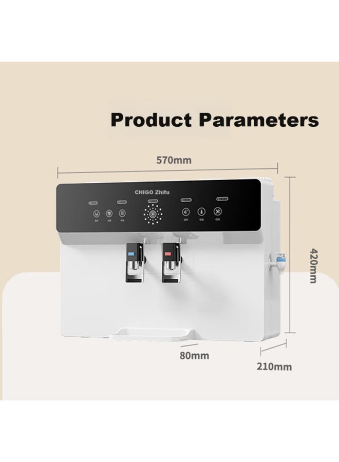 Chigo Water Purifier For Home Direct Drinking And Heating All-in System With Tap Water Connection, Universal Filter Cartridge Water Purifier, Desktop Or Wall-mounted Hot And Cold Drinking Machine Cg-ro Hr108 - Image 4