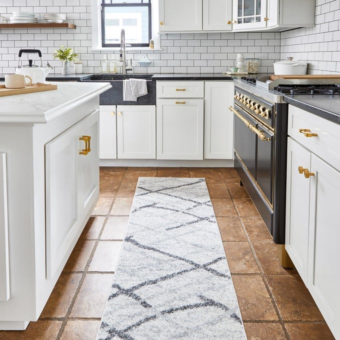 2X12 THIGPEN CONTEMPORARY AREA RUG GREY ABSTRACT LINES NONSLIP BACKING STAIN RESISTANT FOR BEDROOM DINING ROOM LIVING ROOM HALLWAY OFFICE KITCHEN ENTRYWAY