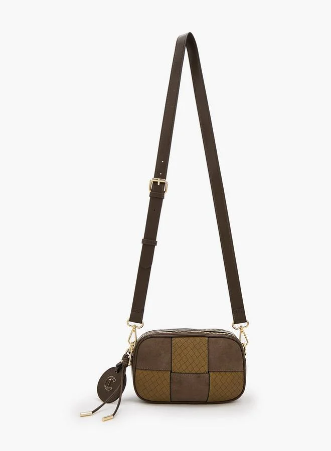 Le Confort Panelled Crossbody Bag With Zip Closure