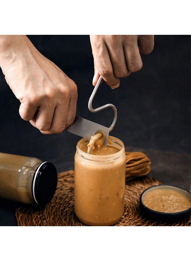 HOMESTAR Premium Food-Grade Stainless Steel Stirrer | Professional Peanut Butter & Jam Mixer | Splash-Proof Design | Seamless Construction For Easy Cleaning | Multi-Purpose For Coffee/Honey/Spices | Essential Baking & Cooking Tool | Rust-Resistant & Durable | Ergonomic Non-Slip Handle - Image 4