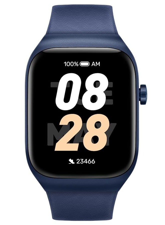 ميبرو ساعة T2 الذكية للاتصال، مكالمات بلوتوث، 105 وضع رياضي، نطاق مزدوج - أزرق داكن - Image 1