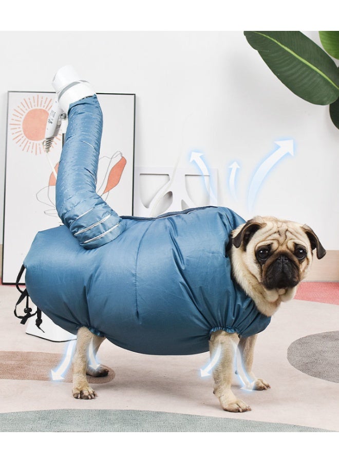 حقيبة تجفيف للحيوانات الأليفة، حقيبة تجفيف للكلاب محمولة، غرفة تنظيف وتجميل شعر الحيوانات الأليفة، مناسبة لتجفيف الكلاب والقطط الصغيرة والمتوسطة (حجم L) - Image 1