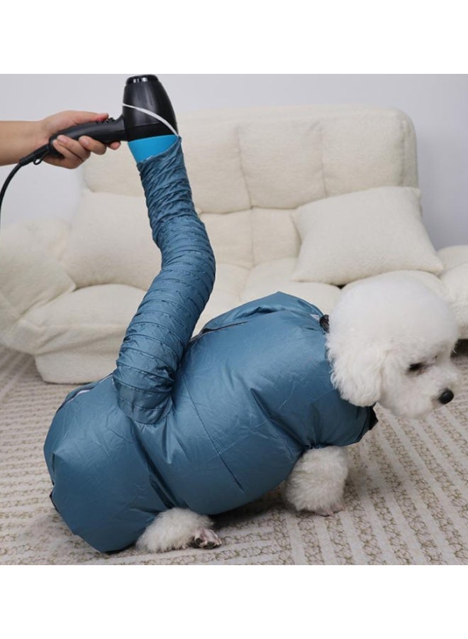 حقيبة تجفيف للحيوانات الأليفة، حقيبة تجفيف للكلاب محمولة، غرفة تنظيف وتجميل شعر الحيوانات الأليفة، مناسبة لتجفيف الكلاب والقطط الصغيرة والمتوسطة (حجم L) - Image 2