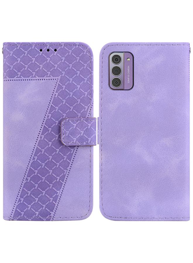 S-TOP Case For Nokia G42 7-shaped Embossed Leather Phone Case - Image 1
