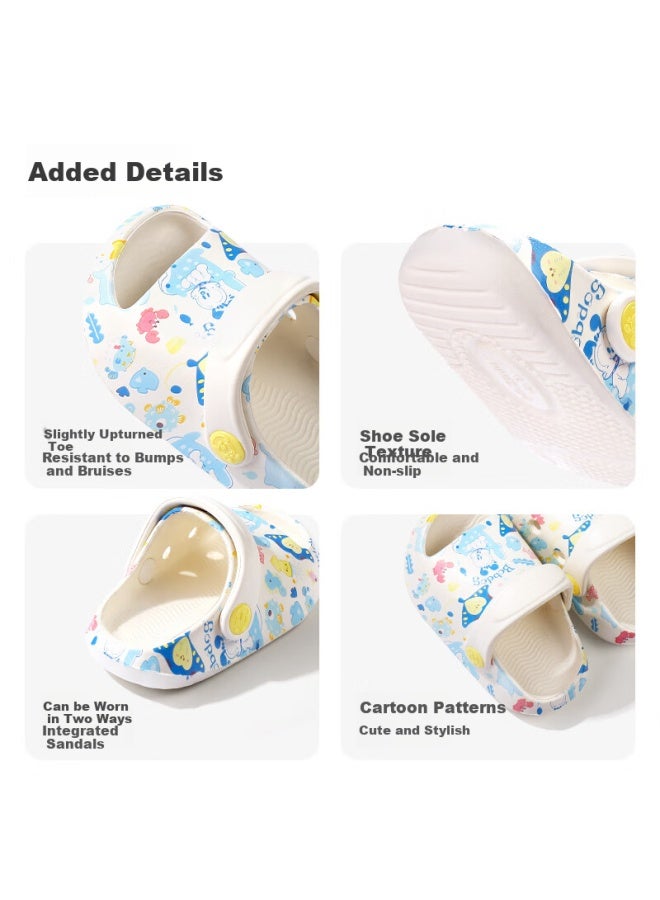 Bobdog Children's Slippers, Boys And Girls Crocs, Beach Shoes, Baby Sandals, Toddler Sandals, Summer, Off-white, New Size 160 - Image 2
