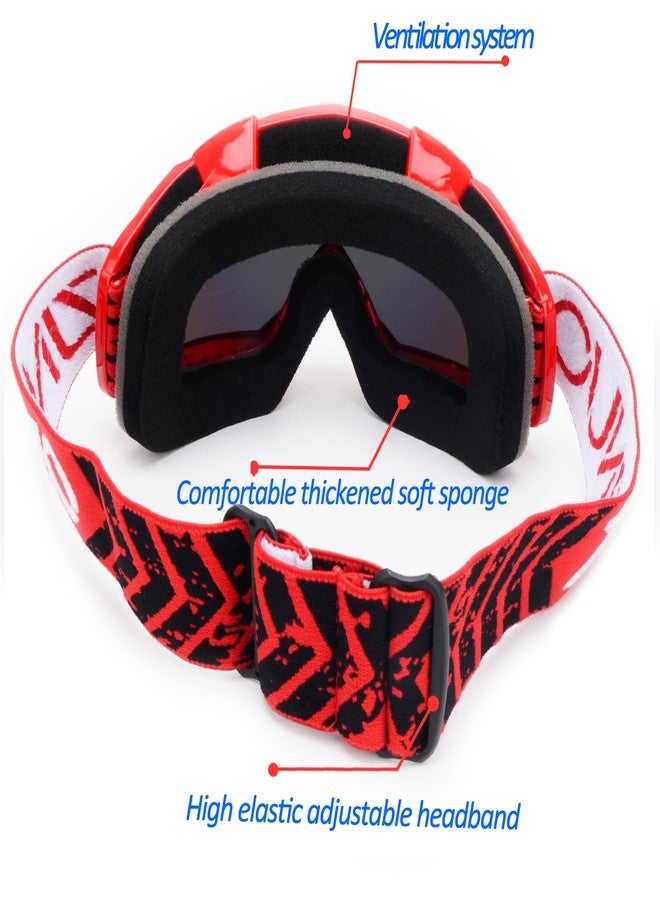 نظارات ZJNUO ATV، نظارات الدراجات الترابية، نظارات الدراجات النارية للطرق الوعرة، نظارات موتوكروس للسباقات، نظارات MX UTV، نظارات مقاومة للرياح والغبار والخدوش والأشعة فوق البنفسجية للبالغين من الرجال والنساء والشباب - Image 4