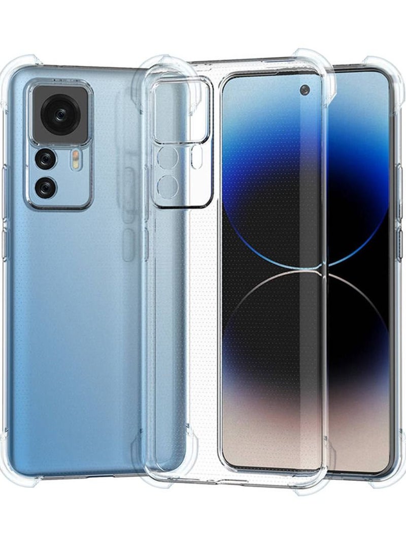 CATANES Xiaomi 12T Pro Case Cover Clear Protective TPU Four Corners Cover Transparent Soft Case - Image 3