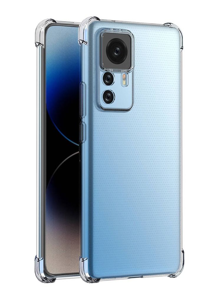 CATANES Xiaomi 12T Pro Case Cover Clear Protective TPU Four Corners Cover Transparent Soft Case - Image 1