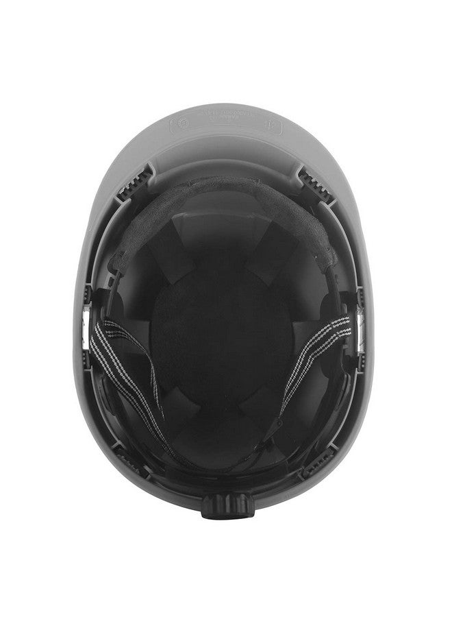 كرم خوذة أمان KARAM PN542 للرجال خوذة صناعية وبناء | تعديل من نوع ratchet مع حزام ذقن قابل للتعديل | تهوية وفتحة جانبية للتثبيت | خوذة صلبة معتمدة من EN | Apex Grey - Image 5