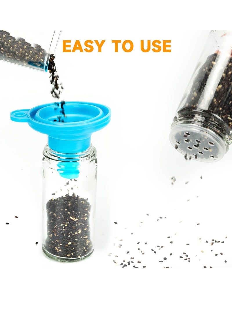 Excefore Rotating Spice Rack, Spice Rack Organizer, Revolving Spice Rack,Spice Rack for Countertop with Reuseable Lables, Revolving Tower Organizer Stainless Steel for Kitchen Storage - Image 2