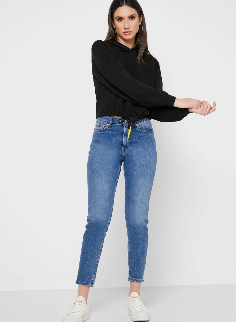 ONLY Tie Waist Hoodie