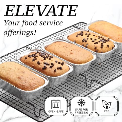 Spare Essentials (35 Pack) 1 Lb Aluminum Foil Mini Loaf Pans - Foil Bread Pans for Baking - Perfect to Bake Individual Bread Loaves, Cakes & Meat - 1 Pound Aluminum Loaf Pans - 6 x 3.5 x 2 Inches - Image 4