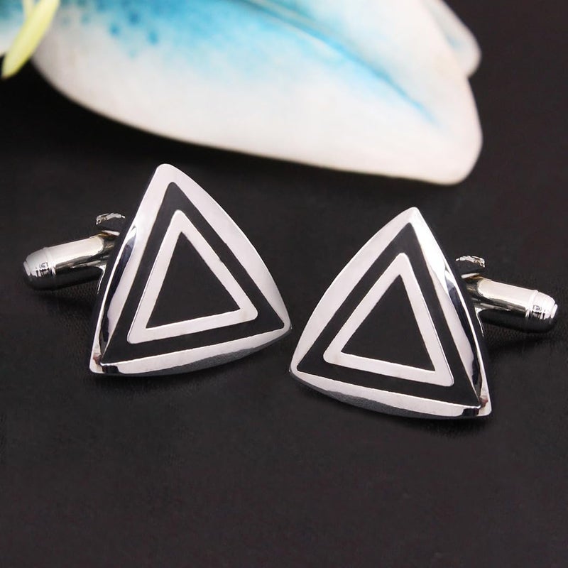 Kovove The Embellished Black Cufflinks for Men - Image 2