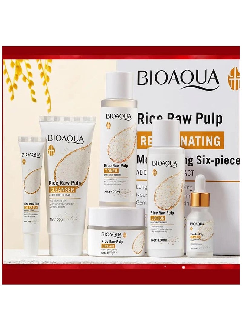 BIOAQUA تونر تبييض الوجه من لب الأرز الخام - Image 2